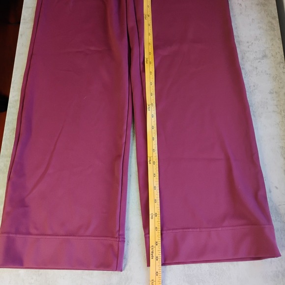 HALARA DayStretch High Waisted Pockets Wide Leg Pant Red Mahogany Womens Small - Picture 11 of 13